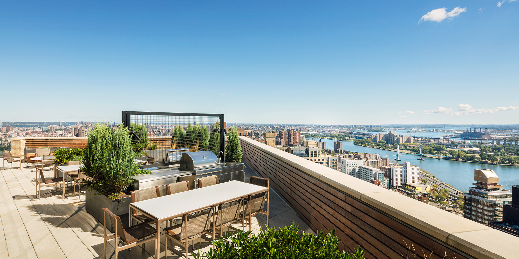 Roof deck at The Easton
