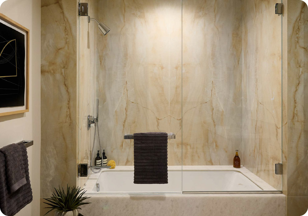 Spa-Inspired Bathrooms with Refined Materials