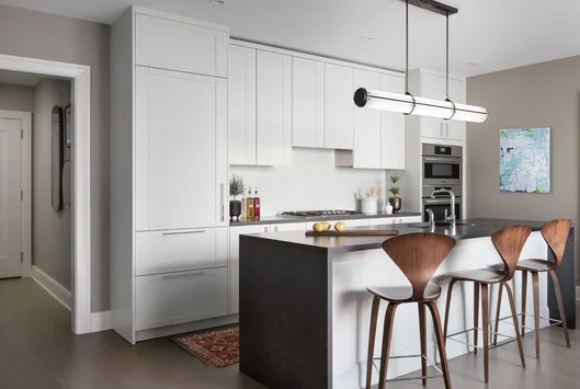 Apartments include custom interiors by Robert A.M. Stern Architects featuring expansive windows designed for maximum light, views, sound attenuation and energy efficiency.
