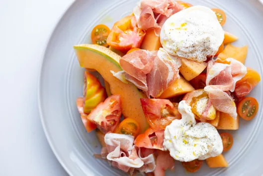 Prosciutto, Melon and Tomato Salad