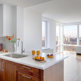 Light filled rooms offering stunning views of New York City.