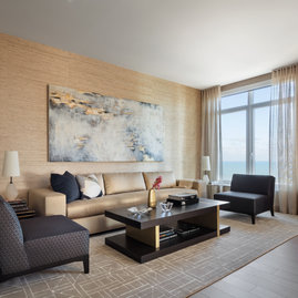 Apartments include custom interiors by Robert A.M. Stern Architects featuring expansive windows designed for maximum light, views, sound attenuation and energy efficiency.