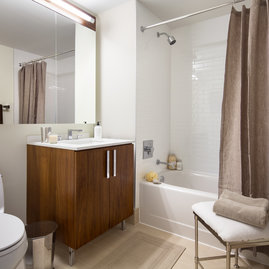 Spacious bathrooms with stunning finishes.