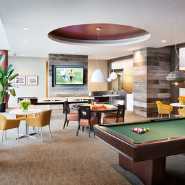 Enjoy the residents-only games room.