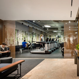 State-of-the-art fitness center curated by Equinox®