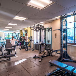 Residents-only fitness center