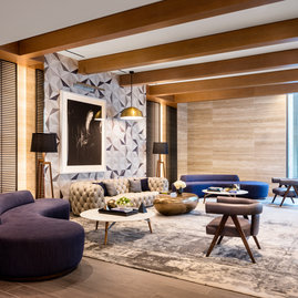 Meyer Davis-designed residents lounge with artisan touches.
