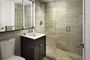 Custom bathrooms with oversized custom medicine cabinets.