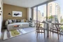 Bathe your custom designed apartment in natural light with floor-to-ceiling windows.