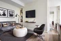 Light filled bedrooms with spacious closets in each, customized to be the smartest, best-dressed closets in Boston.