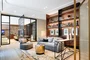 Stunning library with terrace designed by David Rockwell