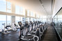 Workout with a lake view at the residents-only fitness club managed by Equinox.