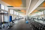 The fitness center features state-of-the-art equipment and separate a yoga studio for group classes or personal use.