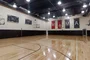 Full-size basketball court