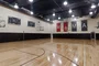 Full-size basketball court