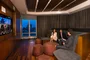 Adjacent to the entertainment lounge, 1214 Fifth Avenue's state-of-the-art media room.