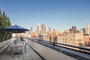 Enjoy unobstructed views of the Empire State Building from the rooftop terrace.