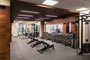 The on-site fitness center is available only to residents.
