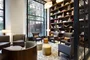 The lobby, designed by Rockwell Group, has a 24-hour concierge at the front desk and doorman, so you're always taken care of in your luxury home.