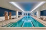 The indoor 75-foot Lap Pool and oversized hot tub is accessible year-round.