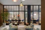 Work from home in the Business Lounge complete with private conference rooms and personal work pods.