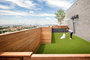 Rooftop dog run with pet spa onsite.
