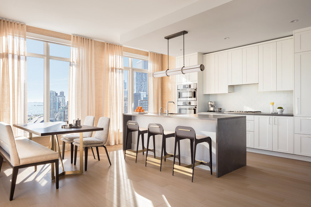 Apartments feature expansive windows designed for maximum light, views, sound attenuation and energy efficiency.