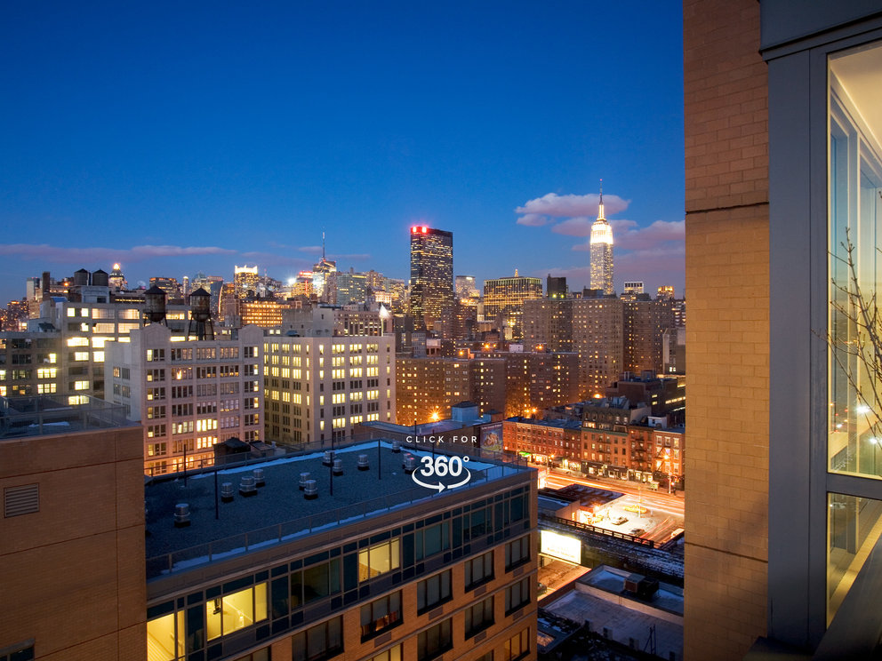 Stunning location offers sweeping Manhattan views.