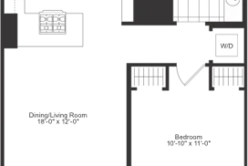 1 bedroom floor plan