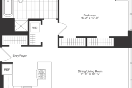 1 bedroom floor plan