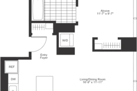 alcove studio floor plan