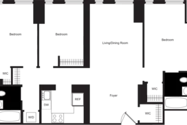 3 bedroom floor plan
