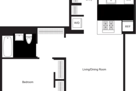 1 bedroom floor plan