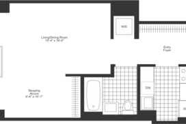 alcove studio floor plan