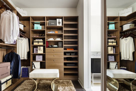 Spacious walk-in closets customized to each apartment.