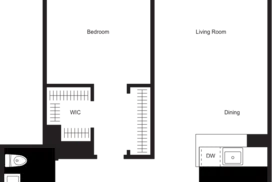 1 bedroom floor plan