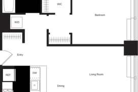 1 bedroom floor plan