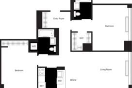 2 bedroom floor plan
