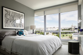 Floor to ceiling windows with sweeping views