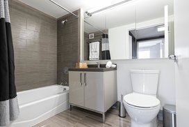 Tri-view medicine cabinets in bathrooms offer plenty of storage