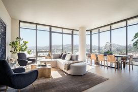 Sun-filled great rooms features expansive floor-to-ceiling windows and private balconies to take in the breathtaking views.