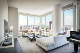 Stunning living areas with incredible views of New York City.