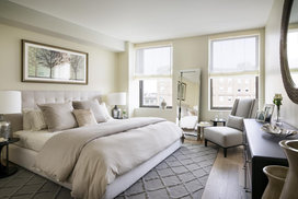 Spacious closets in each bedroom, customized to be the smartest, best-dressed closets in Boston.