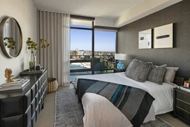 Large, open bedrooms with ample light and storage