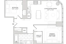 10K 2 Bedroom Floorplans