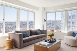 Enjoy city views from the comfort of home.