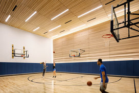 Regulation basketball court