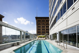 Enjoy the heated rooftop swimming pool.