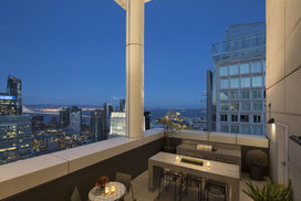 Entertain on your own rooftop terrace with BBQ dining and Bay Bridge views.