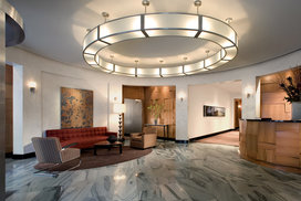 The lobby features a 24-hour concierge and doorman for 5-star service.